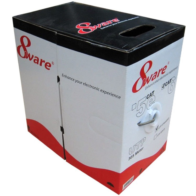 8ware CAT6 UTP Cable 305m Roll - Grey White Full 0.55mm Copper UTP stranded Ethernet LAN Network 24AWG 0.55cu 2x4p pvc Jacket 8ware CAT6 UTP Cable 305m Roll - Grey White Full 0.55mm Copper UTP stranded Ethernet LAN Network 24AWG 0.55cu 2x4p pvc Jacket